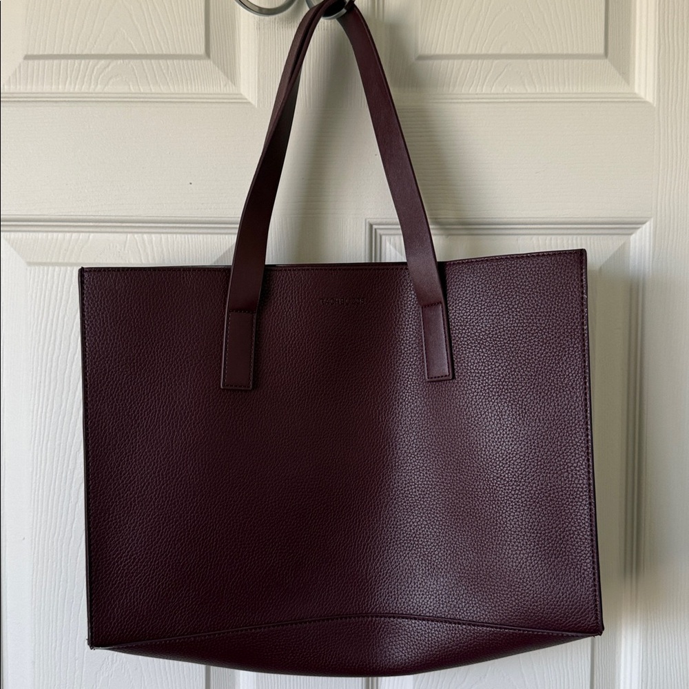 RACHEL ZOE ARIALITH Deep Burgundy Leather Tote.